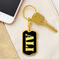 Ali v3 - Luxury Dog Tag Keychain