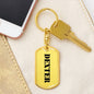 Dexter - Luxury Dog Tag Keychain