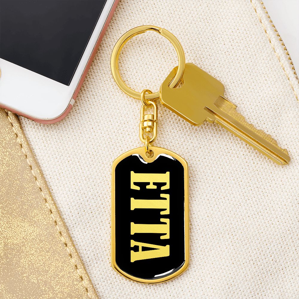 Etta v02 - Luxury Dog Tag Keychain