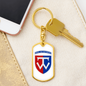 58th Motorized Infantry Brigade (Ukraine) v2 - Luxury Dog Tag Keychain