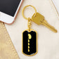 Mama Hippo With 4 Calves v2 - Luxury Dog Tag Keychain