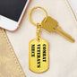 Combat Veteran's Niece - Luxury Dog Tag Keychain