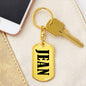 Jean v01 - Luxury Dog Tag Keychain