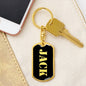 Jack v3 - Luxury Dog Tag Keychain
