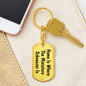 Miniature Schnauzer's Home - Luxury Dog Tag Keychain