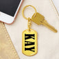 Kay v01 - Luxury Dog Tag Keychain