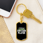 Soccer Dad - Luxury Dog Tag Keychain