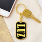 Luz v02 - Luxury Dog Tag Keychain