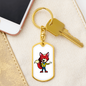 Fox - Luxury Dog Tag Keychain