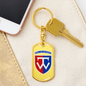 58th Motorized Infantry Brigade (Ukraine) - Luxury Dog Tag Keychain