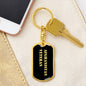 Afghanistan Veteran v2 - Luxury Dog Tag Keychain