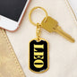 Leo v3 - Luxury Dog Tag Keychain