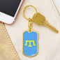 Tamga of Crimean Tatar Giray Dynasty - Luxury Dog Tag Keychain