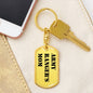 Army Ranger's Mom - Luxury Dog Tag Keychain