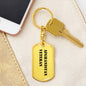 Afghanistan Veteran - Luxury Dog Tag Keychain