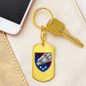 25th Airborne Brigade (Ukraine) - Luxury Dog Tag Keychain