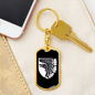 93rd Mechanized Brigade (Ukraine) v3 - Luxury Dog Tag Keychain