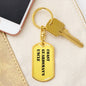 Coast Guardsman's Uncle - Luxury Dog Tag Keychain