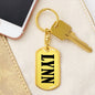 Lynn v01 - Luxury Dog Tag Keychain