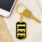 Lee v02 - Luxury Dog Tag Keychain