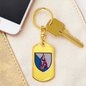 45th Air Assault Brigade (Ukraine) - Luxury Dog Tag Keychain