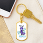 Purple Ant - Luxury Dog Tag Keychain