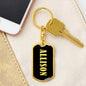 Allison v02 - Luxury Dog Tag Keychain