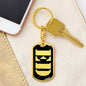 Ed v3 - Luxury Dog Tag Keychain