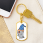 Wizard 02 - Luxury Dog Tag Keychain
