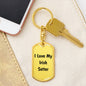 Love My Irish Setter v4 - Luxury Dog Tag Keychain