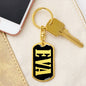 Eva v02 - Luxury Dog Tag Keychain