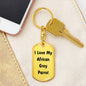 Love My African Grey Parrot - Luxury Dog Tag Keychain