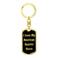 Love My American Quarter Horse v2 - Luxury Dog Tag Keychain
