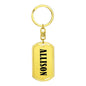 Allison v01 - Luxury Dog Tag Keychain
