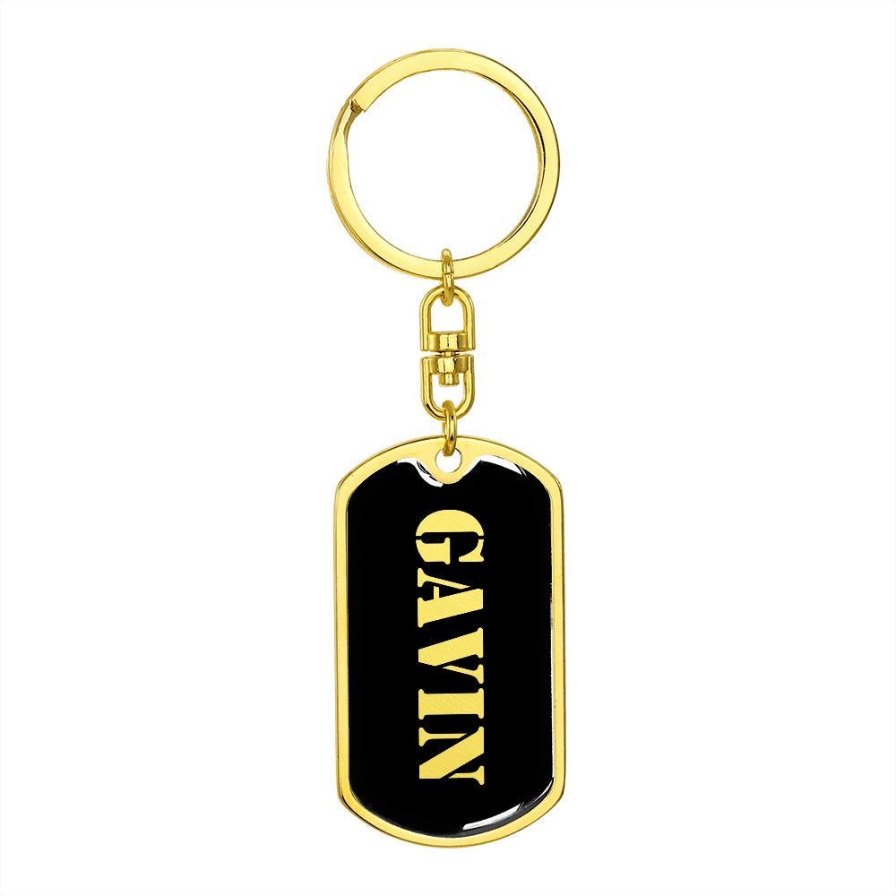 Gavin v2 - Luxury Dog Tag Keychain