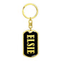 Elsie v02 - Luxury Dog Tag Keychain