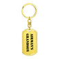 Airman's Grandson - Luxury Dog Tag Keychain