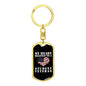 My Heart Belongs To A Student Veteran - Luxury Dog Tag Keychain