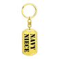 Navy Niece - Luxury Dog Tag Keychain