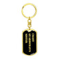 Coast Guardsman's Sister v2 - Luxury Dog Tag Keychain