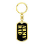Army Dad v2 - Luxury Dog Tag Keychain