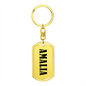 Amalia v01 - Luxury Dog Tag Keychain