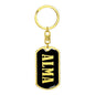 Alma v02 - Luxury Dog Tag Keychain