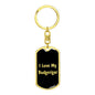 Love My Budgerigar v2 - Luxury Dog Tag Keychain