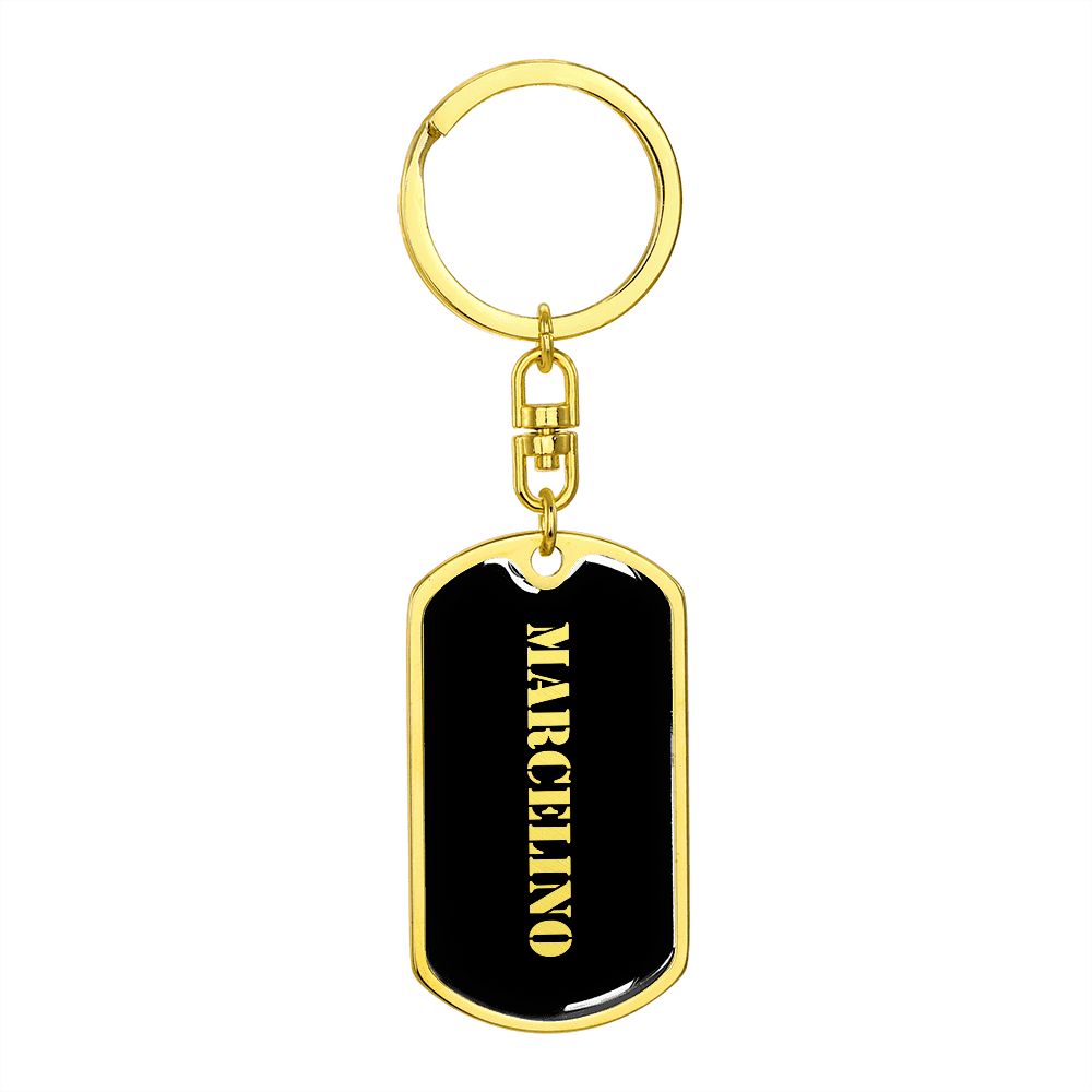 Marcelino v2 - Luxury Dog Tag Keychain