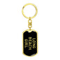 Long Beach Girl v5 - Luxury Dog Tag Keychain