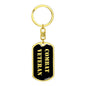 Combat Veteran v2 - Luxury Dog Tag Keychain