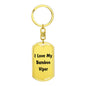 Love My Bamboo Viper - Luxury Dog Tag Keychain