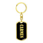 Carmen v02 - Luxury Dog Tag Keychain