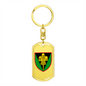 17th Tank Brigade (Ukraine) - Luxury Dog Tag Keychain